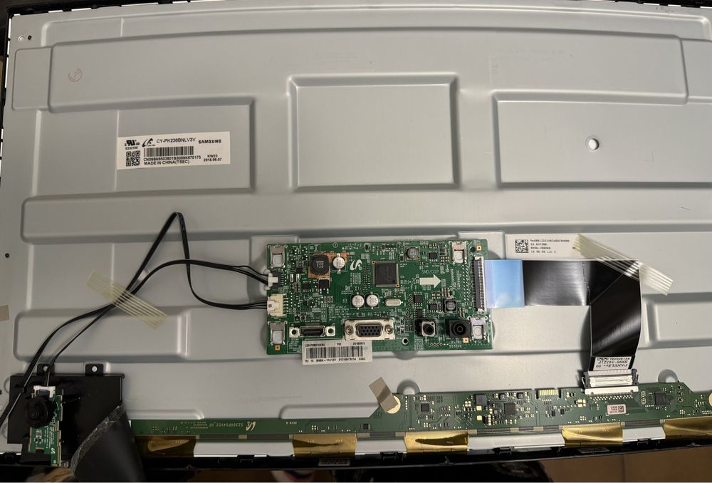 Монитор Samsung c24f390fhi на запчасти кнопка шлейф плата разборка