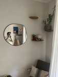 Lustro asymetryczne, nieregularne, czarne ZARA HOME - stan idealny
