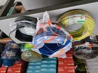 Material elétrico, liquidação Total de stock