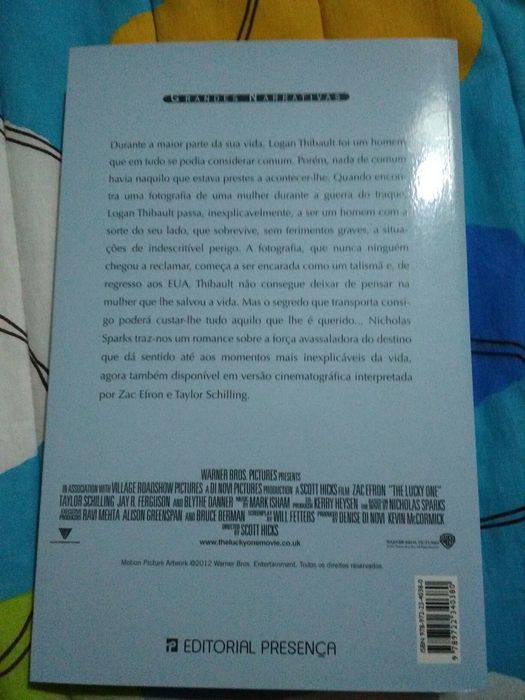 Livro : Nicholas Sparks, Um homem com sorte