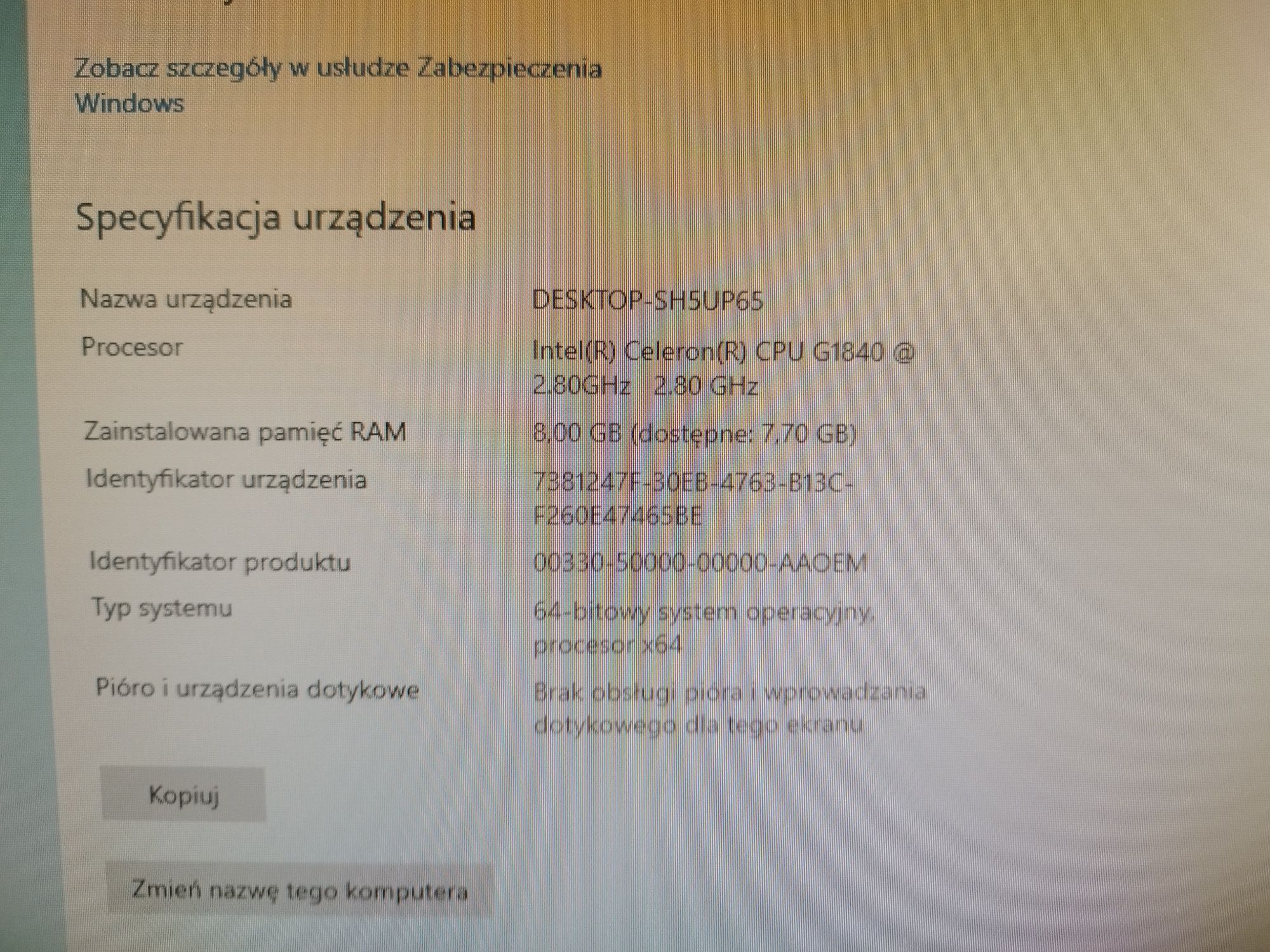 Komputer AiO All in one Lenovo M73z