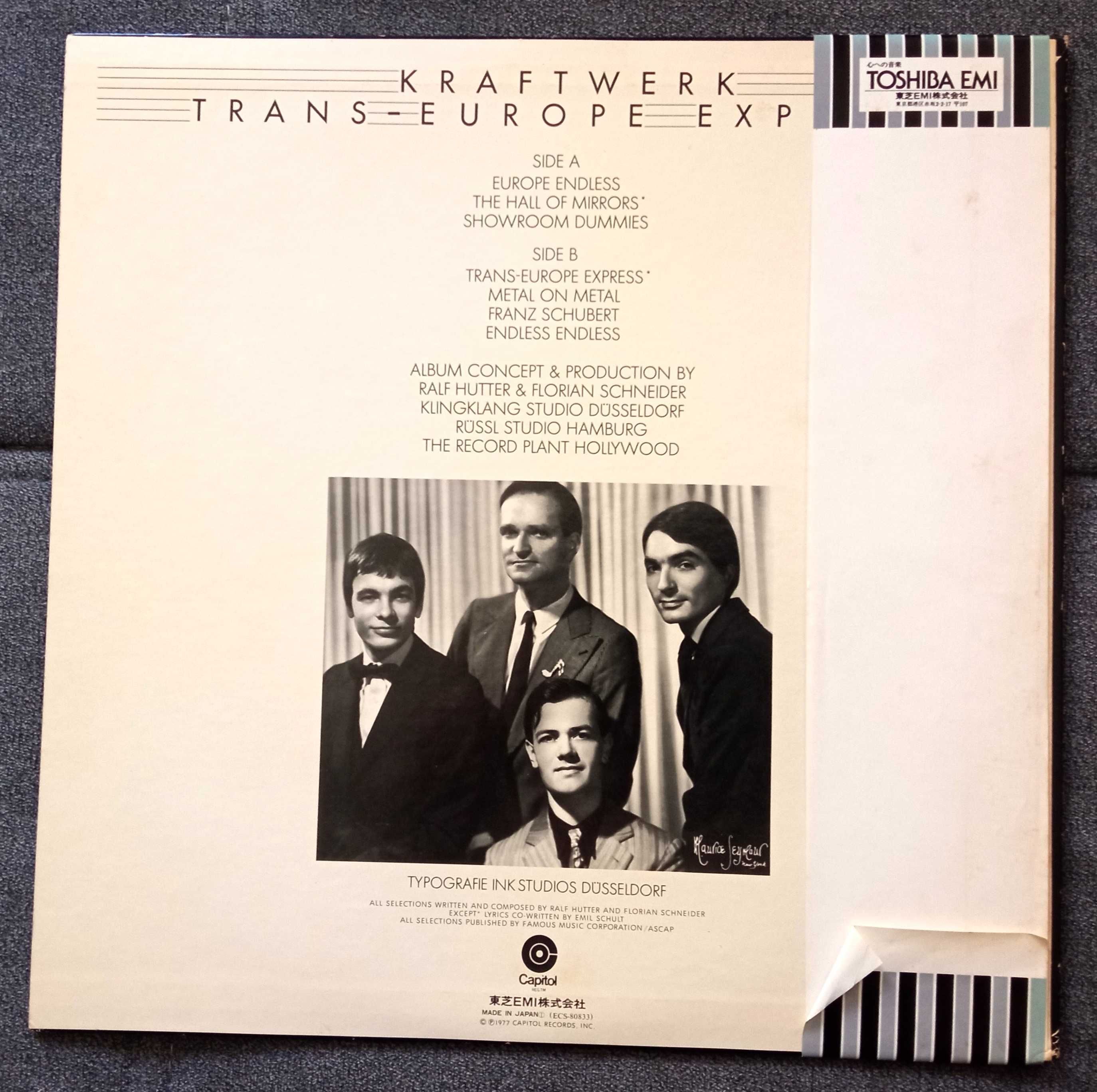 Kraftwerk Trans-Europe Express 1press 1977 Japan Obi