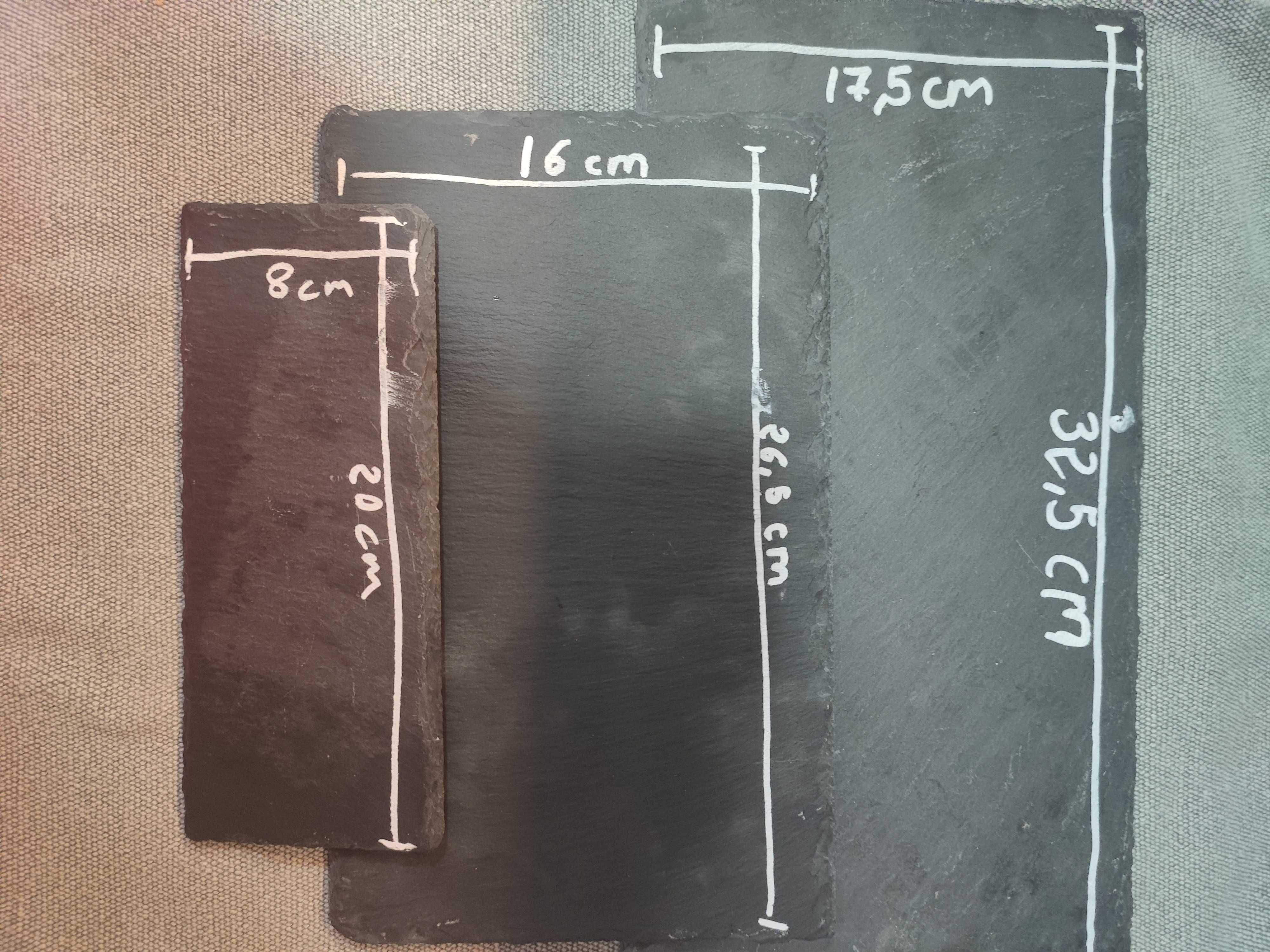Tábuas de xisto diferentes tamanhos