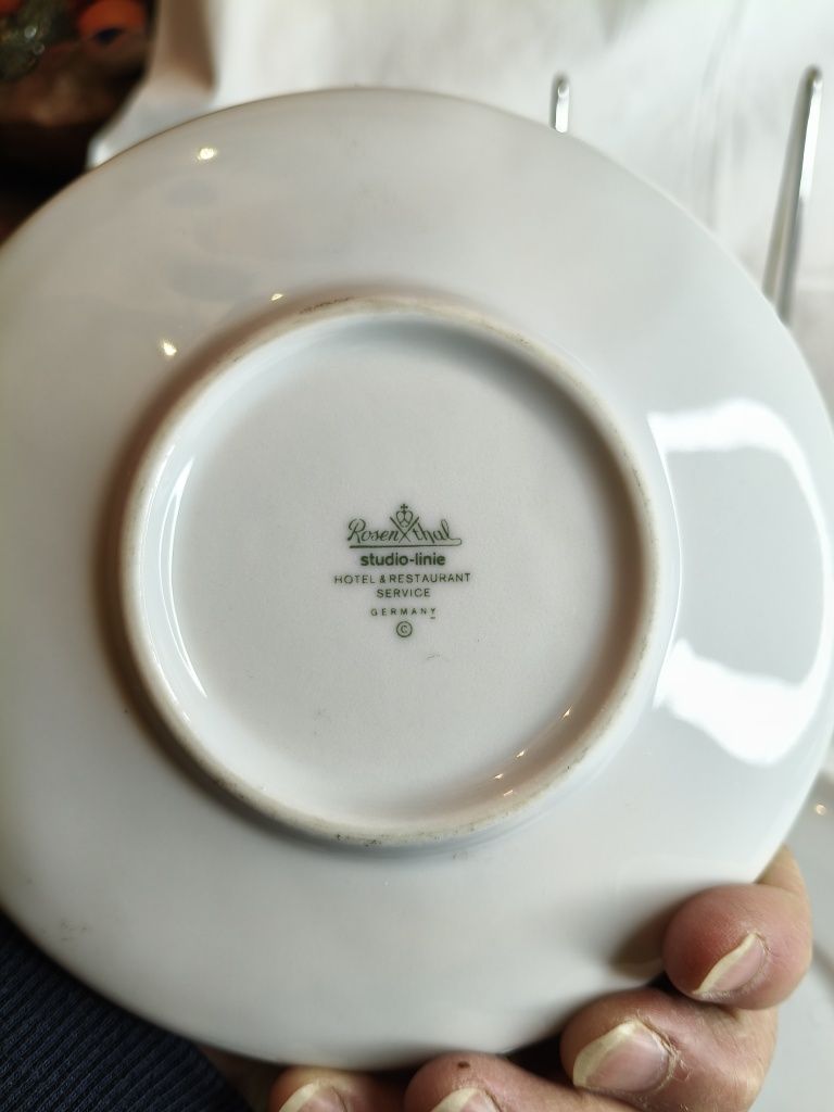 Stare białe spodki talerzyki Rosenthal 125