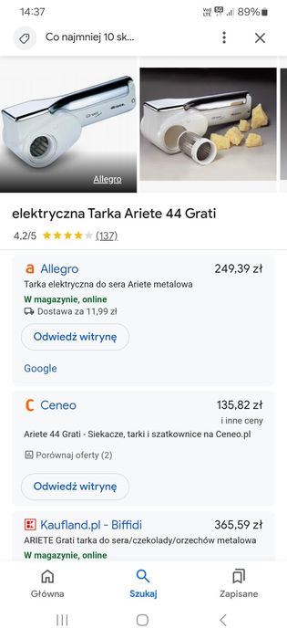 Tarka elektryczna akumulatorowa Ariete Grati Metal