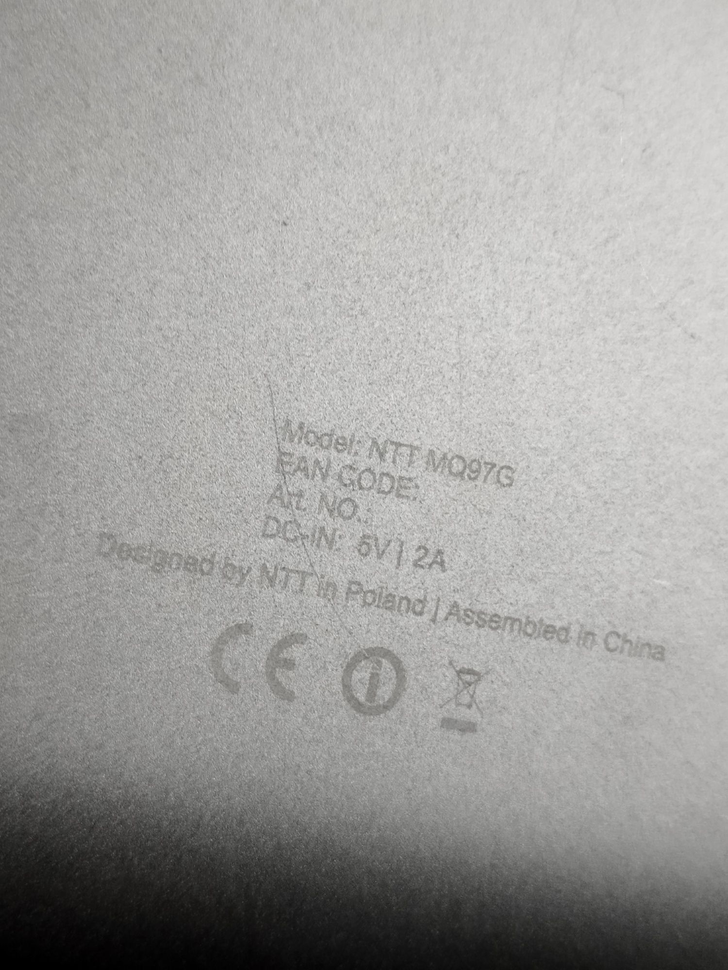 Tablet NTT MQ97G
