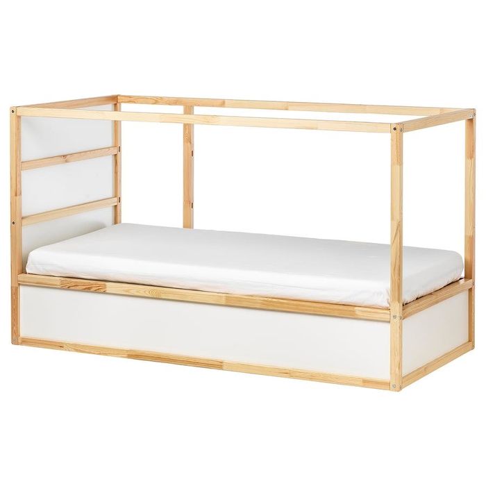 Cama reversível, branco/pinho, 90x200 cm