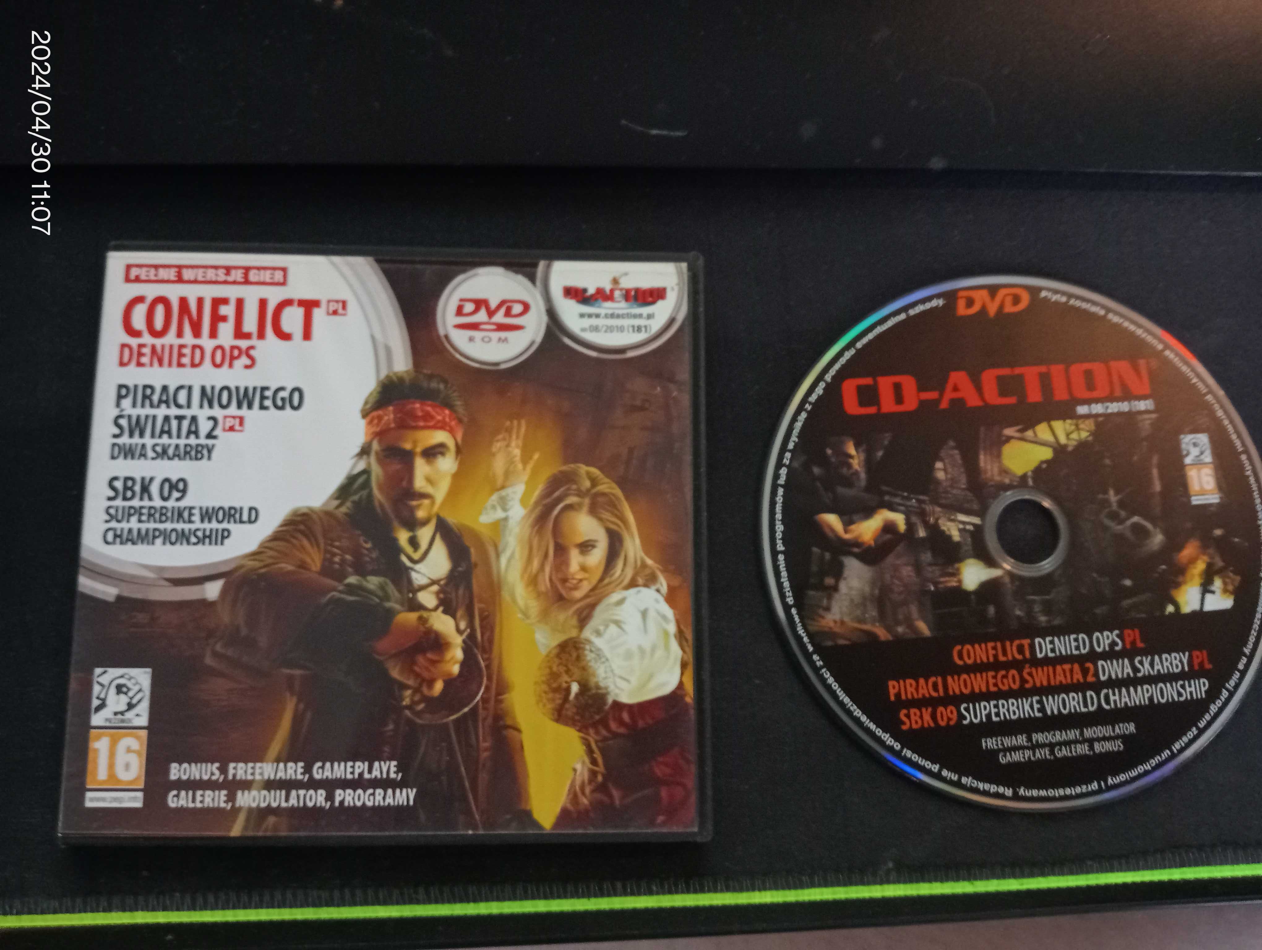 Conflict Denied Ops + Piraci Nowego Świata 2 + SBK 09 PC