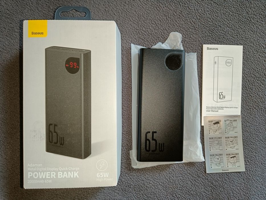 Power Bank Baseus 20000 65w (ноутбук)