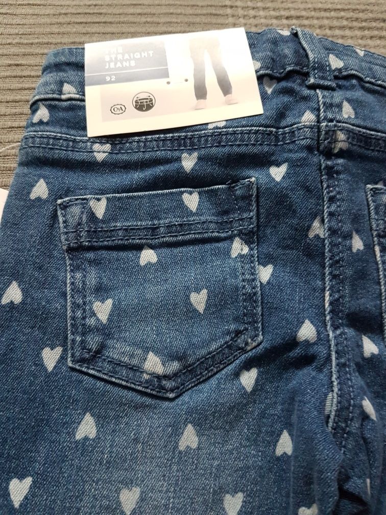 Dżinsy jeansy dla dziewczynki r 92