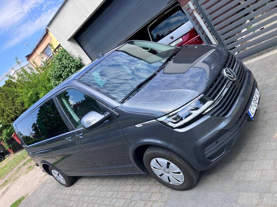 Wynajem VW CARAVELLE LONG T7,9/8 os. automat/najdłuższy bus 5,5 metra!
