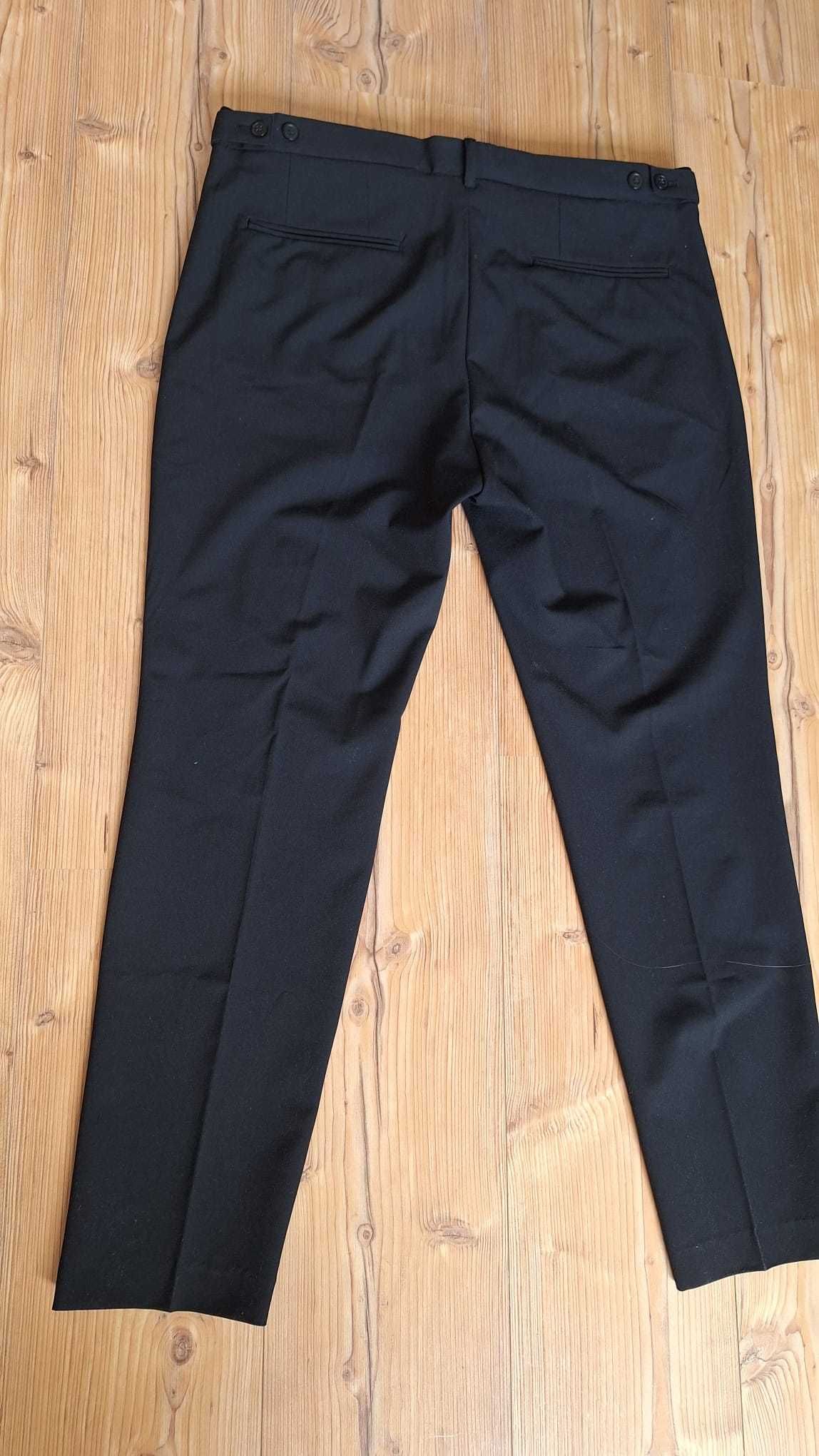 Spodnie garniturowe czarne, H&M, Skinny Fit, EUR 36