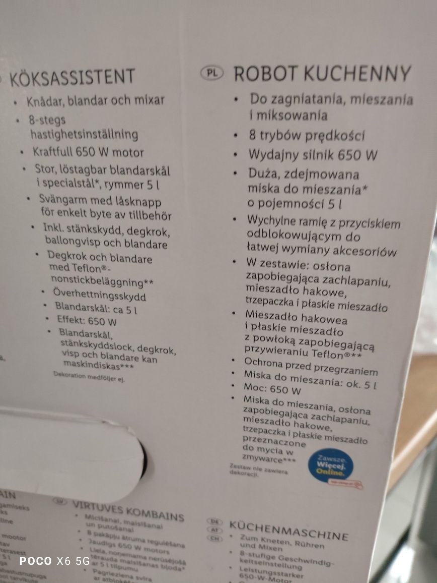 Silvercrest SKM 650 a1 robot planetarny nowy