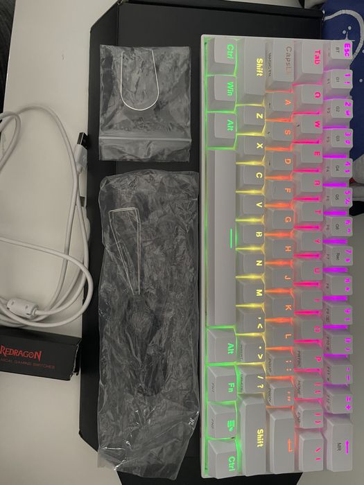 Klawiatura biała redragon k530 Brown switch
