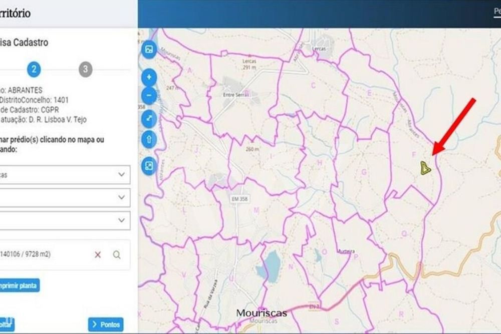 Terreno Rústico  9.720 m2  Abrantes  Mouriscas