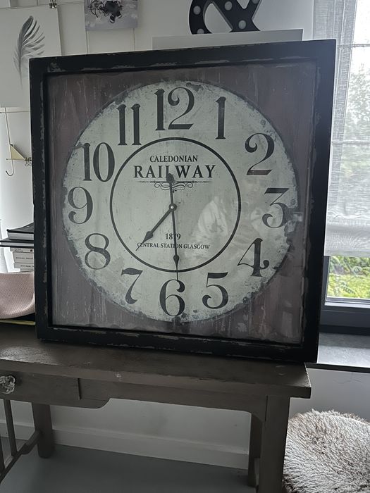 Zegar ścienny  60x60cm Central Glasgow Station