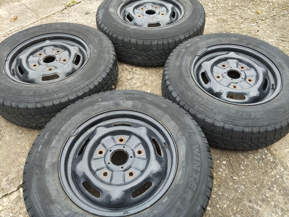 Koła transit 16 z oponami 215/75 r16c zimowe