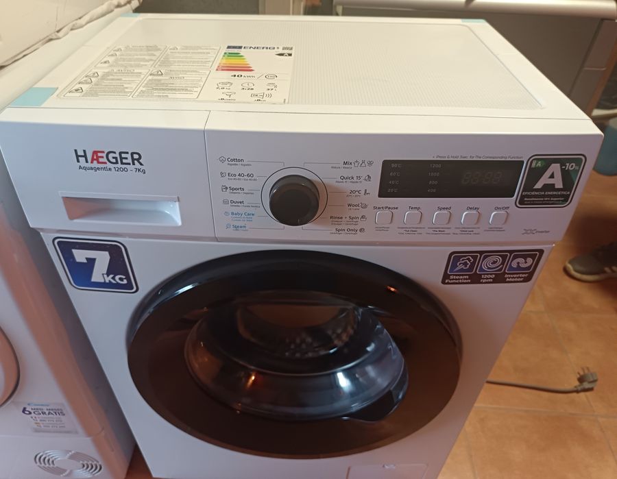 Máquina lavar roupa 7kgs