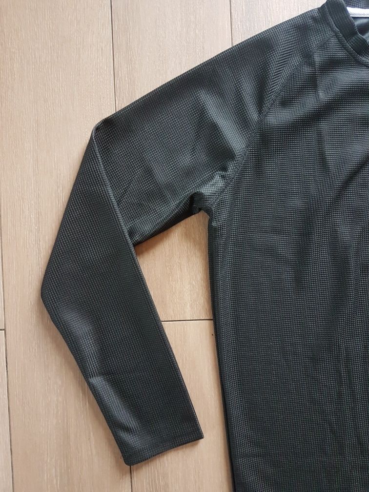 Nowa bluzka koszulka polo sweter XL XXL męska czarna długi rękaw