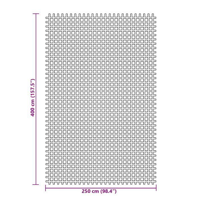 vidaXL Wykładzina do namiotu, niebieska, 4x2,5 m