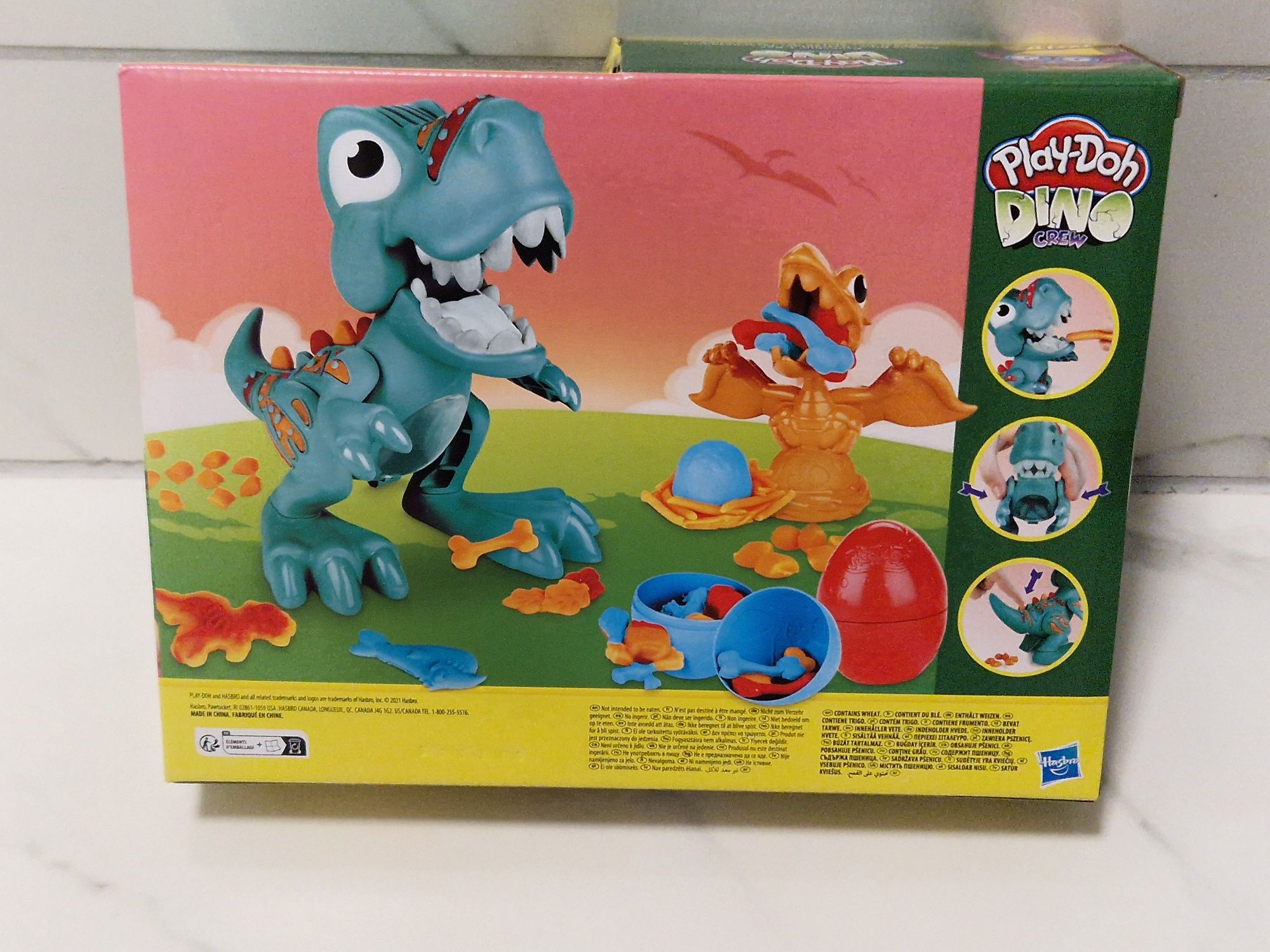 Nowy! Zestaw Play Doh Dino Crew Przeżuwający Dinozaur ciastolina