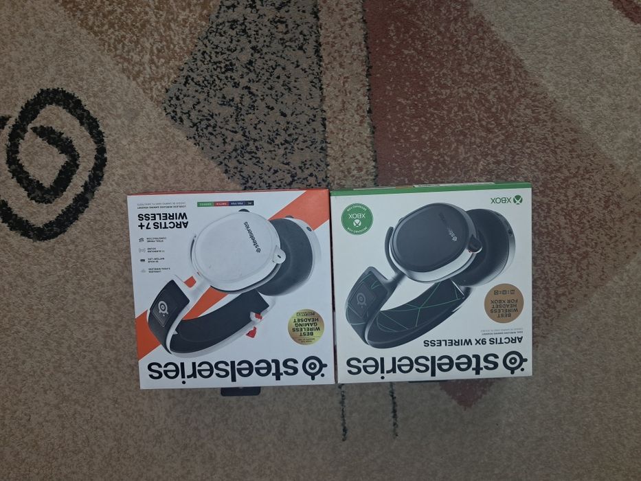 Słuchawki steelseries arctis 7+ i arctis 9X wireless