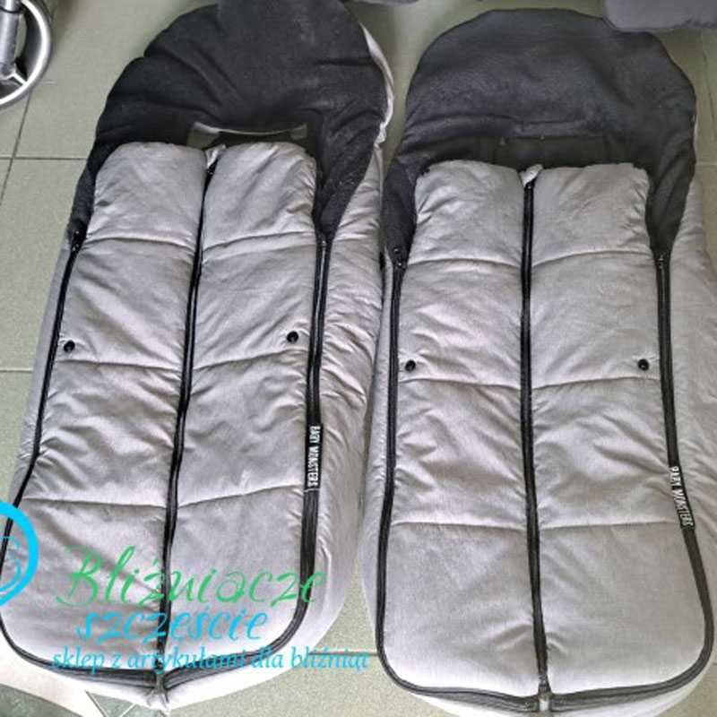 Używany wózek dla bliźniaków, Baby Monsters Easy Twin 3.0 2w1, idealny
