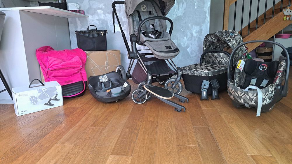 Cybex Priam, spacerowka, gondola, zestaw, fotelik Cloud