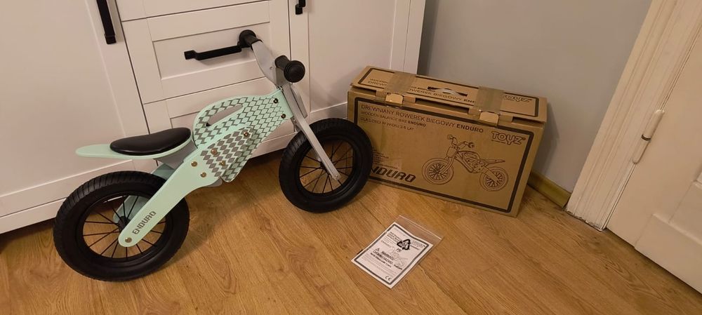 Nowy Drewniany Rowerek biegowy Toyz Enduro