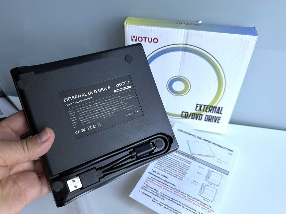 Зовнішній CD/DVD-привод Slim USB. Бренд OTUO