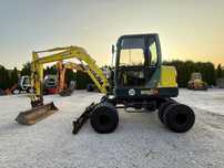 Yanmar B50W KOPARKA KOŁOWA/ 5 TON / MAŁE GABARYTY / BARDZO ZWROTNA / ZADBANA Z NIEMIEC / PIĘKNY STAN / ORYGINAŁ / B 50 W B75 B95 B110 / 70 75 80 90 100 110 / 308 310 / TEREX TW  Koparka kołowa YANMAR B 50 W Minikoparka Komatsu JCB CAT
