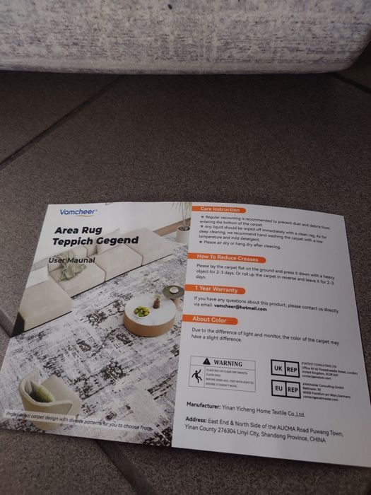 Miękki Dywan 200x300 do salonu nowoczesny krótki włos antypoślizgowy