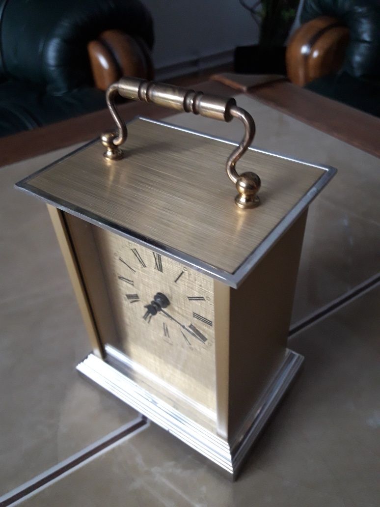 Zegar metalowy kareciak W. Germany