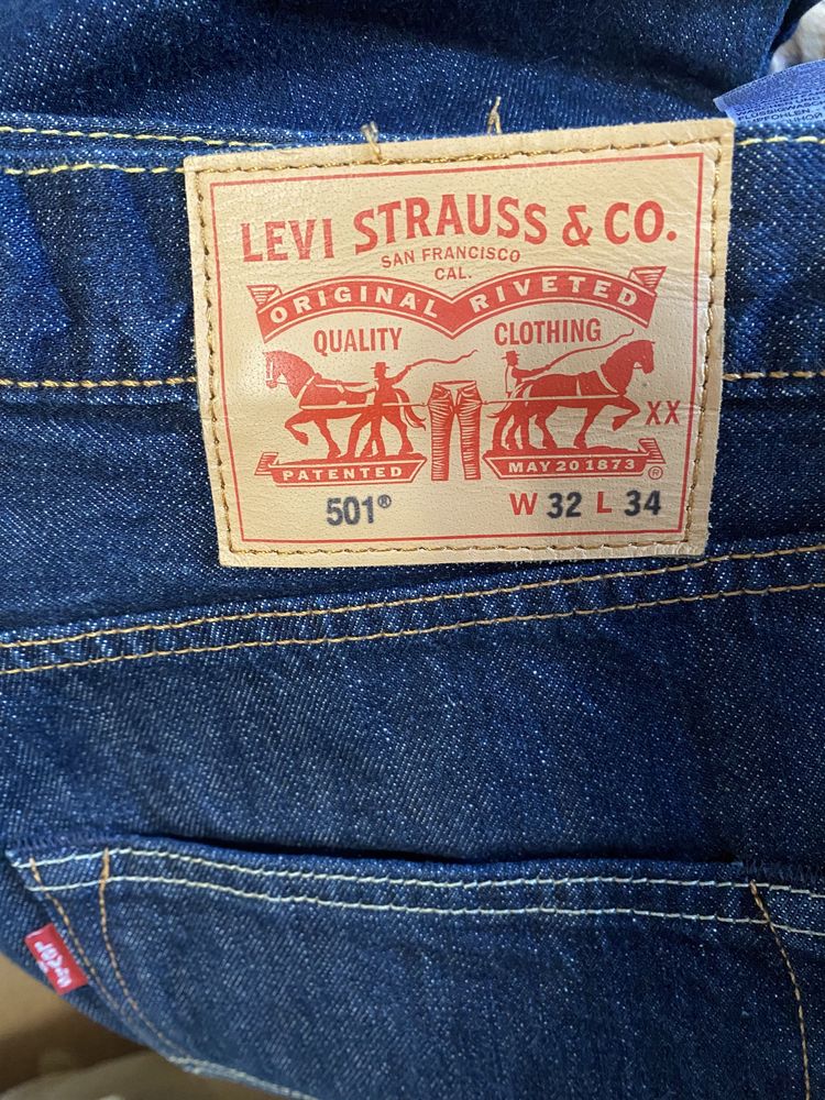 Джинсы Levis 501 W32 L34 мужские