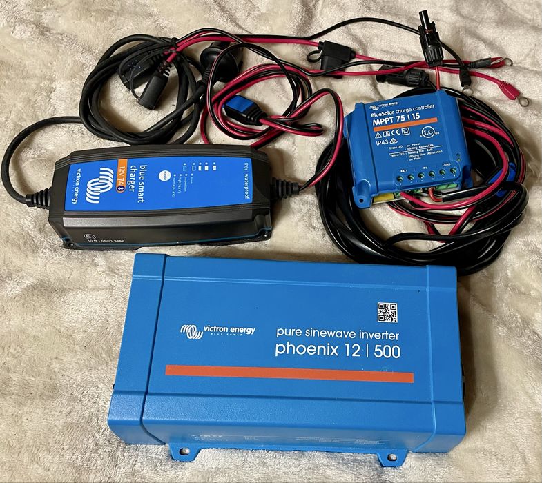 Victron LiFePo4 автономна мобільна зарядна станція мережа-сонце 500вт