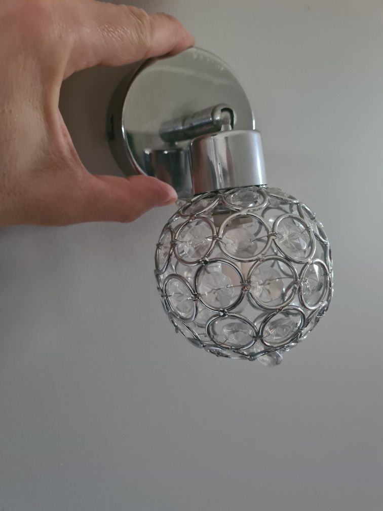 Lampa wisząca i trzy kinkiety