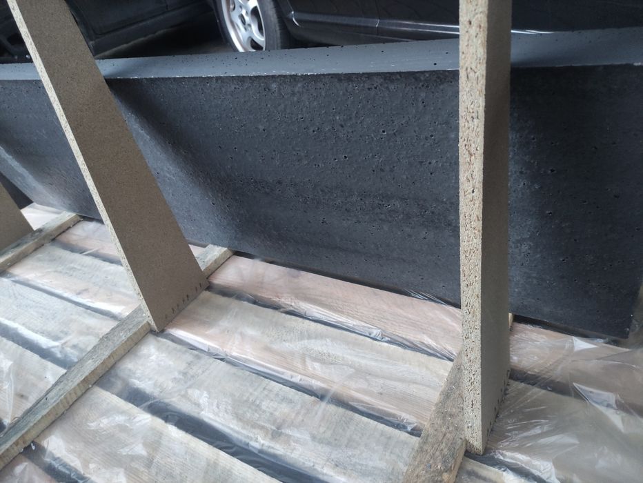 Panel dekor 3D, beton architektoniczny, Lamel