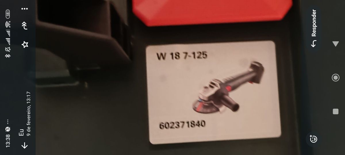 Rebarbadora Metabo W 18 7-125 Nova
