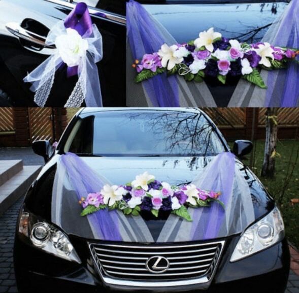 Весільні прикраси для автомобіля