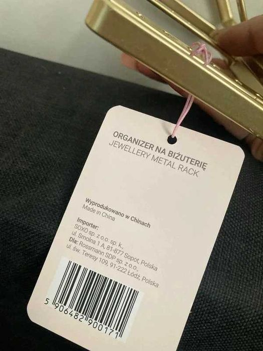 Rozkładany organizer na biżuterię