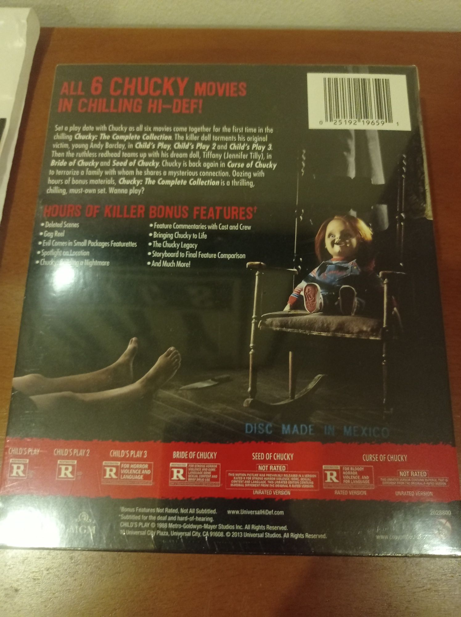 Blu-ray 4k Chucky Escape from New York THX 1138 Bad Times at El Royale