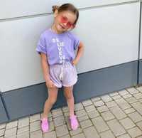 Комплект от Zara шорты футболка 116см фиолетовый Зара 4-7лет