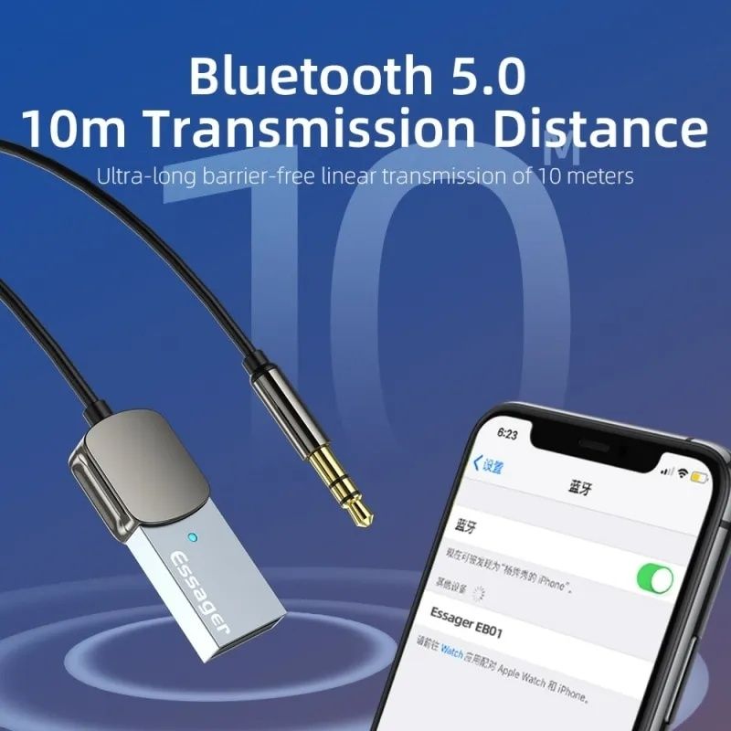 Bluetooth-адаптер Essager EB01 Bluetooth 5.0 Baseus BA01