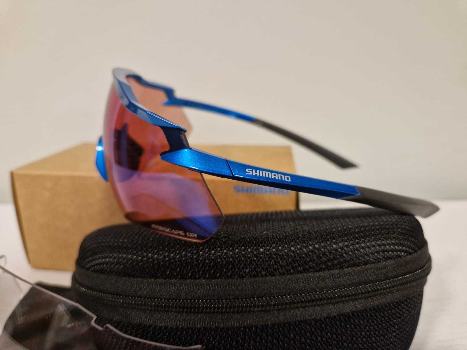 NOWE okulary rowerowe SHIMANO CE-EQNX4 Ridescape WYMIENNE SZKŁA -50%