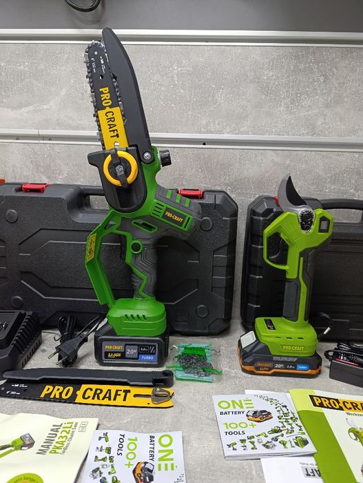 Акумуляторна пила Procraft PKA32Li+секатор Procraft ES32L- АКЦІЯ!