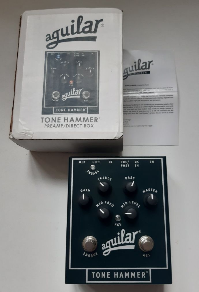 Aguilar tone hammer, preamp do basu, direct box, stan bdb