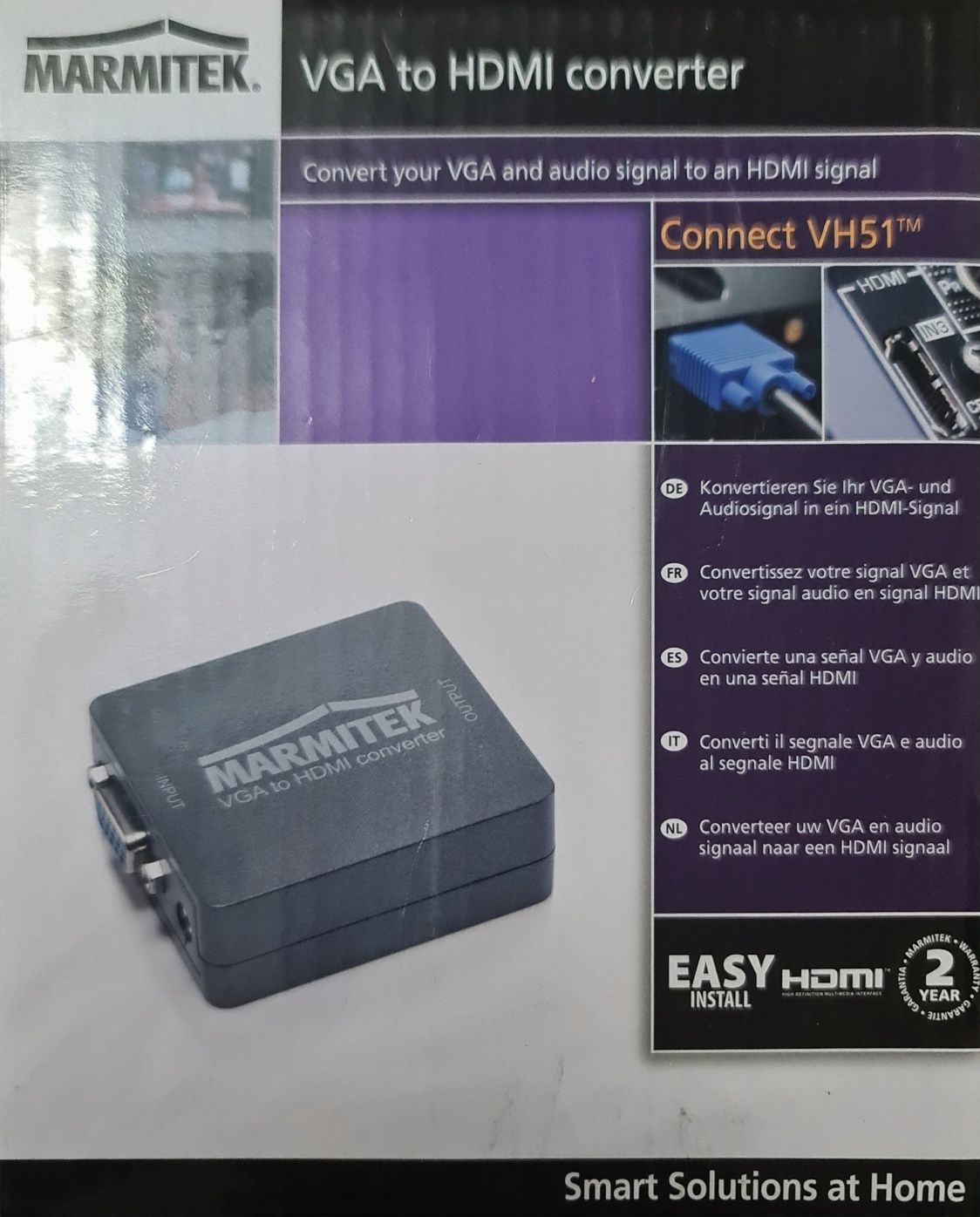 Marmitek vga to hdmi converter connect vh51