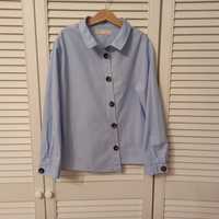 Piękna asymetryczna koszulowa bluzka 140 Zara