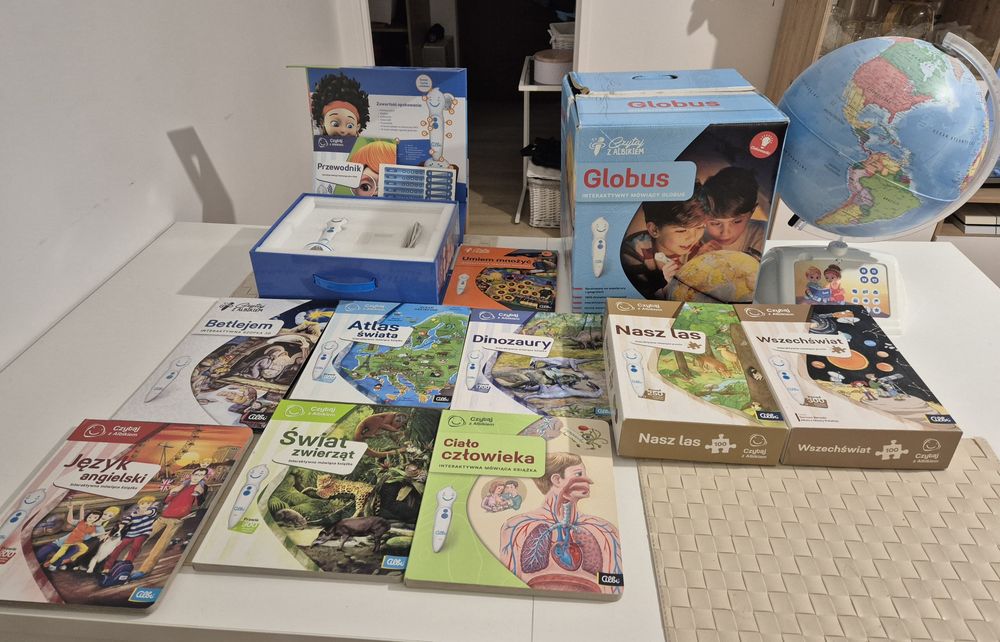 Czytaj z Albikiem Globus puzzle książki zestaw