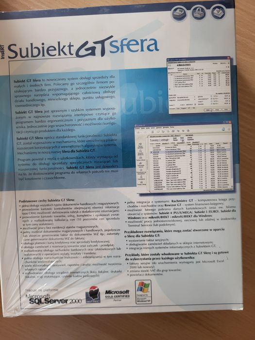 Subiekt GT Sfera oprogramowanie otwarty system sprzedaży